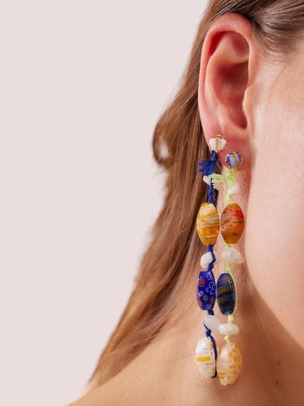 Free People | Ariana Ost Voyage Dangle Earrings, Glass Beads Boho